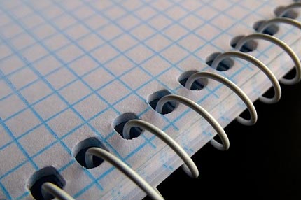 cuaderno cuadriculado spanish