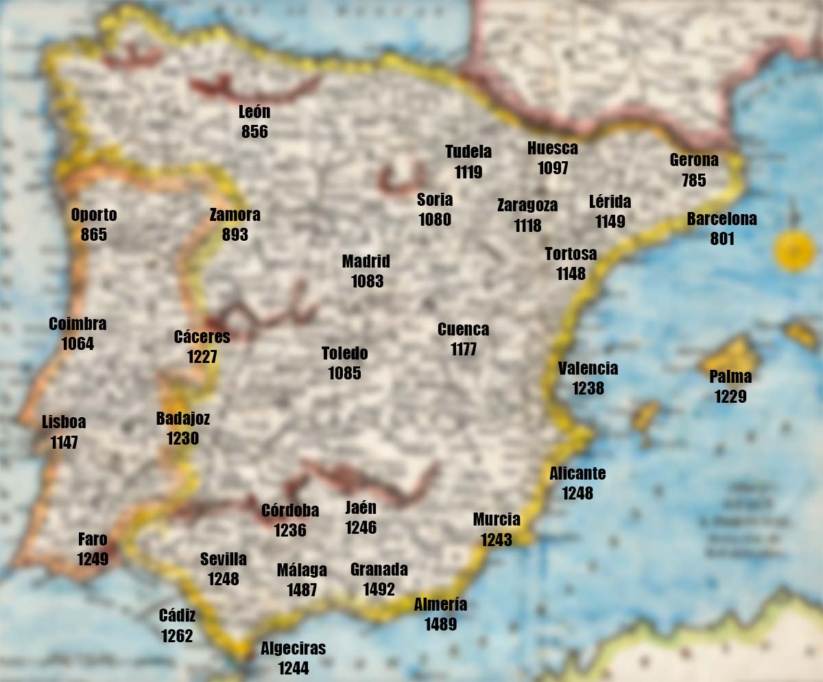 mapa reconquista años